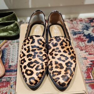 Leopard Print Slip-On Loafers